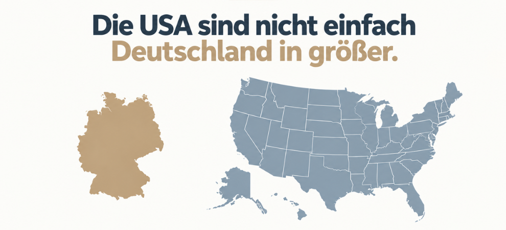 Die USA sind nicht einfach Deutschland in größer
